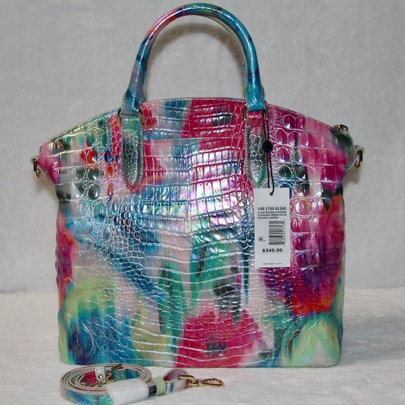 NWT Brahmin Large Duxbury Satchel Impression Melbourne Leather Purse - Picture 4 of 7